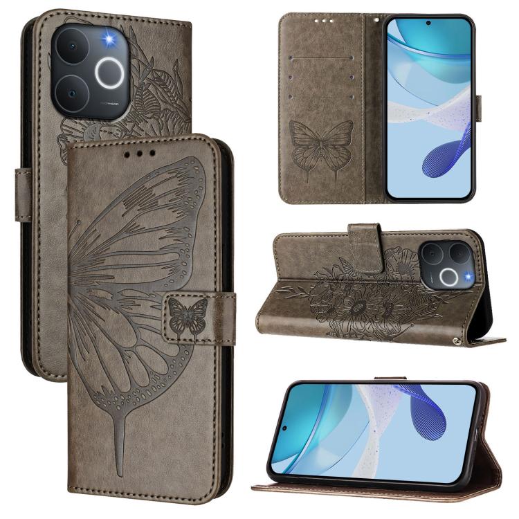 Embossed Butterfly Leather Phone Case, For Realme C85 5G / 15x 5G India, For Realme P4 Pro 5G, For Realme P4, For Realme 15T Global, For Realme C71 4G India, For Realme 15 5G / Realme 15 Pro 5G