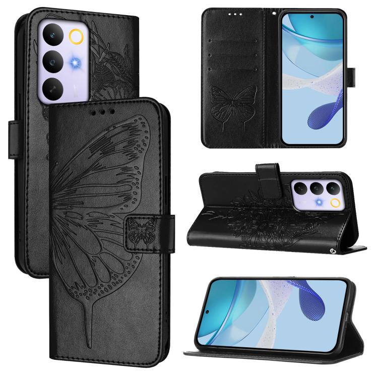 Embossed Butterfly Leather Phone Case, For Realme C85 5G / 15x 5G India, For Realme P4 Pro 5G, For Realme P4, For Realme 15T Global, For Realme C71 4G India, For Realme 15 5G / Realme 15 Pro 5G