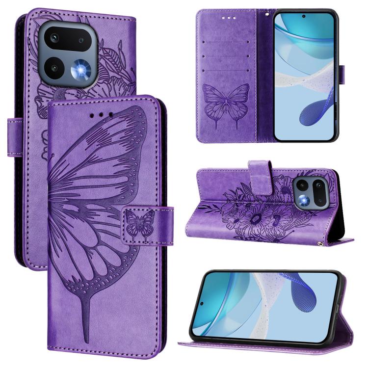 Embossed Butterfly Leather Phone Case, For Realme P4x 5G / OnePlus Nord CE6 Lite, For Realme 16T 5G Global, For Realme C100 5G / C85 5G Global, For Realme 16 Pro+ 5G Global, For Realme 16 Pro 5G Global, For Realme Note 70 4G / 70T 4G