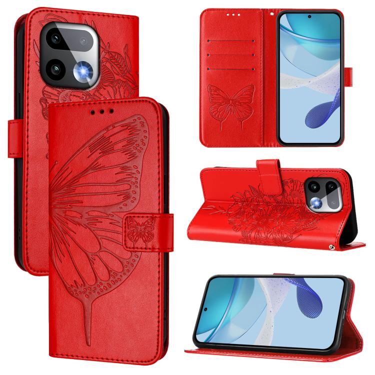 Embossed Butterfly Leather Phone Case, For Realme P4x 5G / OnePlus Nord CE6 Lite, For Realme 16T 5G Global, For Realme C100 5G / C85 5G Global, For Realme 16 Pro+ 5G Global, For Realme 16 Pro 5G Global, For Realme Note 70 4G / 70T 4G