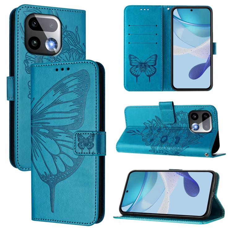 Embossed Butterfly Leather Phone Case, For Realme P4x 5G / OnePlus Nord CE6 Lite, For Realme 16T 5G Global, For Realme C100 5G / C85 5G Global, For Realme 16 Pro+ 5G Global, For Realme 16 Pro 5G Global, For Realme Note 70 4G / 70T 4G