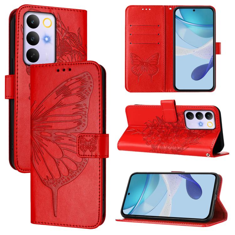 Embossed Butterfly Leather Phone Case, For Realme P4x 5G / OnePlus Nord CE6 Lite, For Realme 16T 5G Global, For Realme C100 5G / C85 5G Global, For Realme 16 Pro+ 5G Global, For Realme 16 Pro 5G Global, For Realme Note 70 4G / 70T 4G