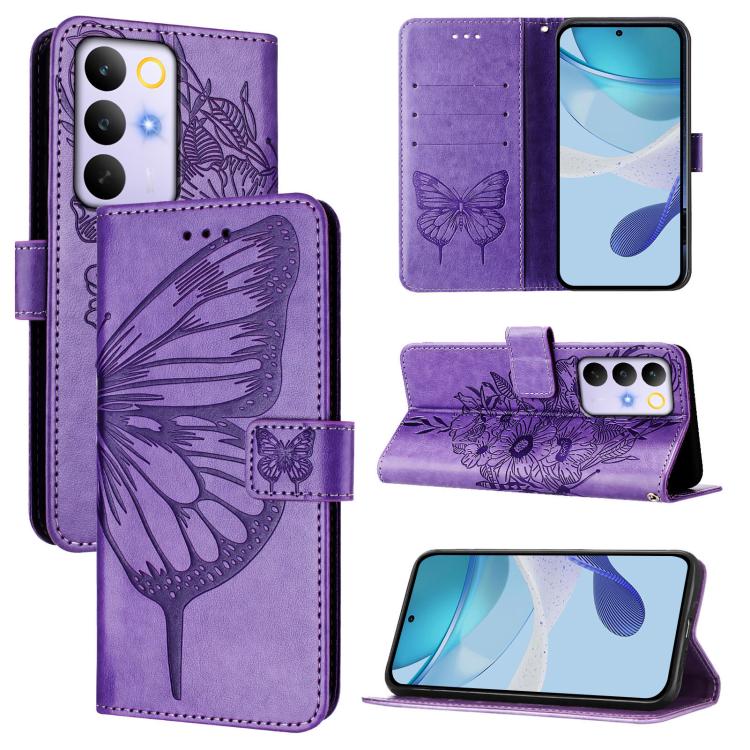 Embossed Butterfly Leather Phone Case, For Realme P4x 5G / OnePlus Nord CE6 Lite, For Realme 16T 5G Global, For Realme C100 5G / C85 5G Global, For Realme 16 Pro+ 5G Global, For Realme 16 Pro 5G Global, For Realme Note 70 4G / 70T 4G