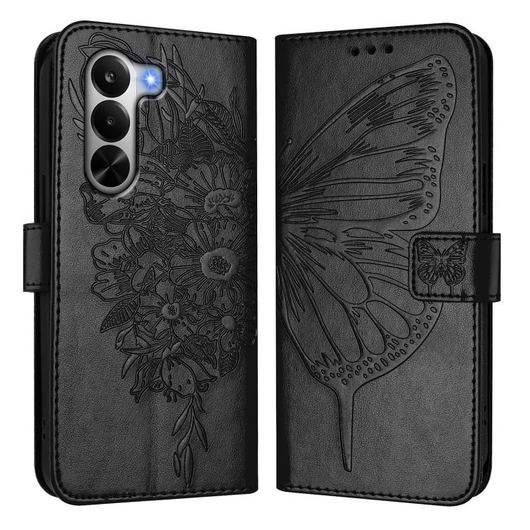 Embossed Butterfly Leather Phone Case, For Realme P4x 5G / OnePlus Nord CE6 Lite, For Realme 16T 5G Global, For Realme C100 5G / C85 5G Global, For Realme 16 Pro+ 5G Global, For Realme 16 Pro 5G Global, For Realme Note 70 4G / 70T 4G