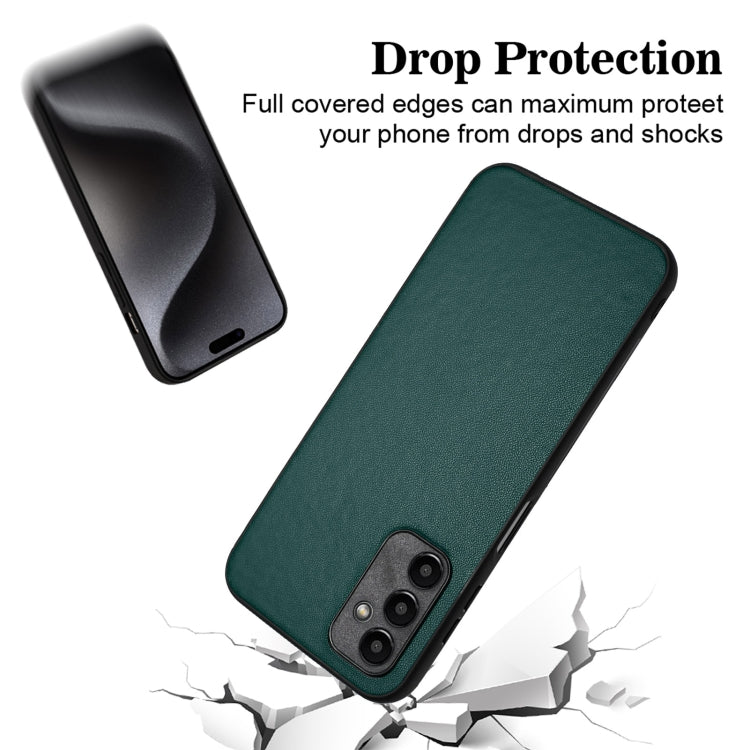 R20 Leather Pattern Phone Single Case, For Samsung Galaxy A25 5G Global, For Samsung Galaxy S23 FE 5G, For Samsung Galaxy A24 4G, For Samsung Galaxy A04e 4G/M04 4G/F04 4G, For Samsung Galaxy A34 5G, For Samsung Galaxy A54 5G                            ...