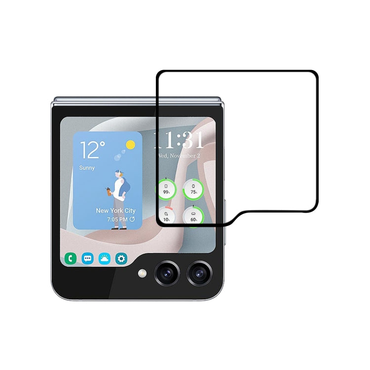 External Small Screen Full Glue Full Cover Screen Protector, For Samsung Galaxy Z Flip6