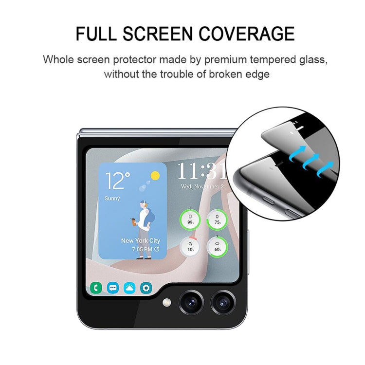 External Small Screen Full Glue Full Cover Screen Protector, For Samsung Galaxy Z Flip6
