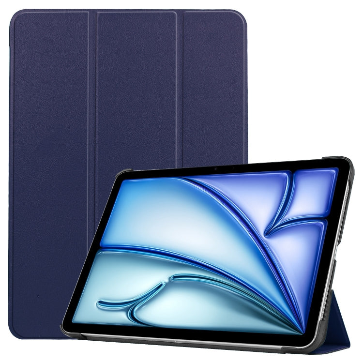 Custer Pure Color 3-Fold Holder Smart Leather Tablet Case, For iPad mini 8 2026, For iPad Air 13 2026 / 2025 / 2024, For iPad Pro 13 2025 / 2024