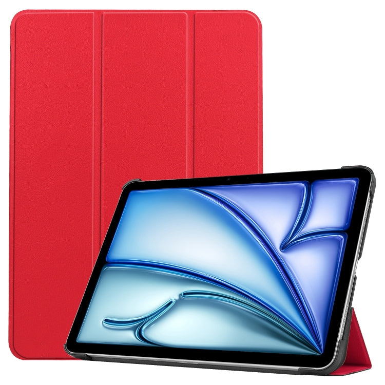 Custer Pure Color 3-Fold Holder Smart Leather Tablet Case, For iPad mini 8 2026, For iPad Air 13 2026 / 2025 / 2024, For iPad Pro 13 2025 / 2024