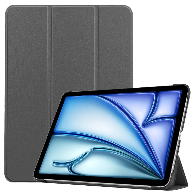 Custer Pure Color 3-Fold Holder Smart Leather Tablet Case, For iPad mini 8 2026, For iPad Air 13 2026 / 2025 / 2024, For iPad Pro 13 2025 / 2024