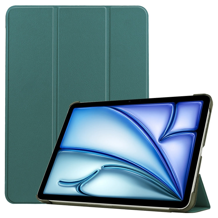 Custer Pure Color 3-Fold Holder Smart Leather Tablet Case, For iPad mini 8 2026, For iPad Air 13 2026 / 2025 / 2024, For iPad Pro 13 2025 / 2024