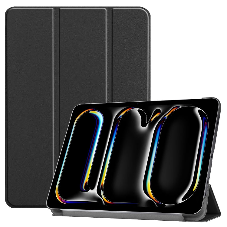 Custer Pure Color 3-Fold Holder Smart Leather Tablet Case, For iPad mini 8 2026, For iPad Air 13 2026 / 2025 / 2024, For iPad Pro 13 2025 / 2024