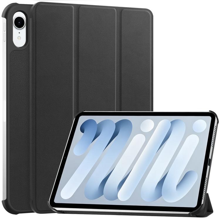 Custer Pure Color 3-Fold Holder Smart Leather Tablet Case, For iPad mini 8 2026, For iPad Air 13 2026 / 2025 / 2024, For iPad Pro 13 2025 / 2024