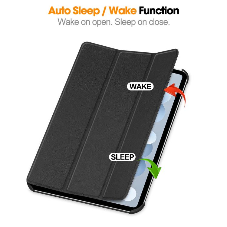 Custer Pure Color 3-Fold Holder Smart Leather Tablet Case, For iPad mini 8 2026, For iPad Air 13 2026 / 2025 / 2024, For iPad Pro 13 2025 / 2024
