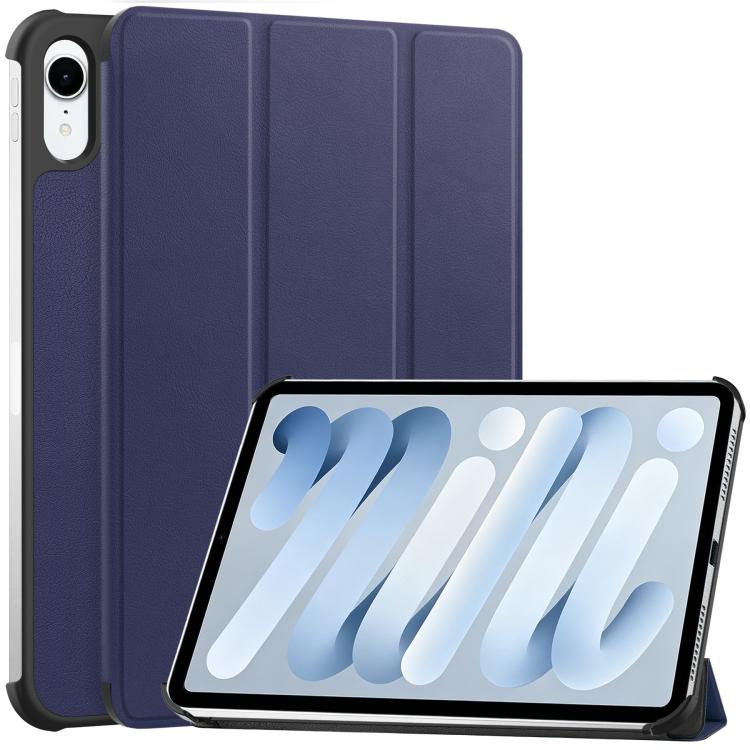Custer Pure Color 3-Fold Holder Smart Leather Tablet Case, For iPad mini 8 2026, For iPad Air 13 2026 / 2025 / 2024, For iPad Pro 13 2025 / 2024