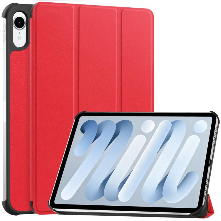 Custer Pure Color 3-Fold Holder Smart Leather Tablet Case, For iPad mini 8 2026, For iPad Air 13 2026 / 2025 / 2024, For iPad Pro 13 2025 / 2024