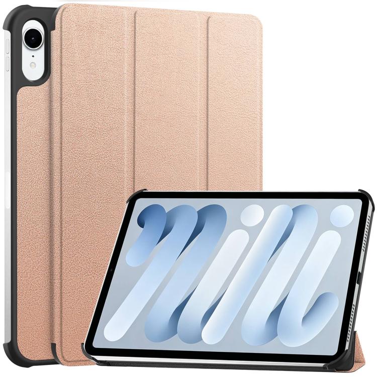 Custer Pure Color 3-Fold Holder Smart Leather Tablet Case, For iPad mini 8 2026, For iPad Air 13 2026 / 2025 / 2024, For iPad Pro 13 2025 / 2024