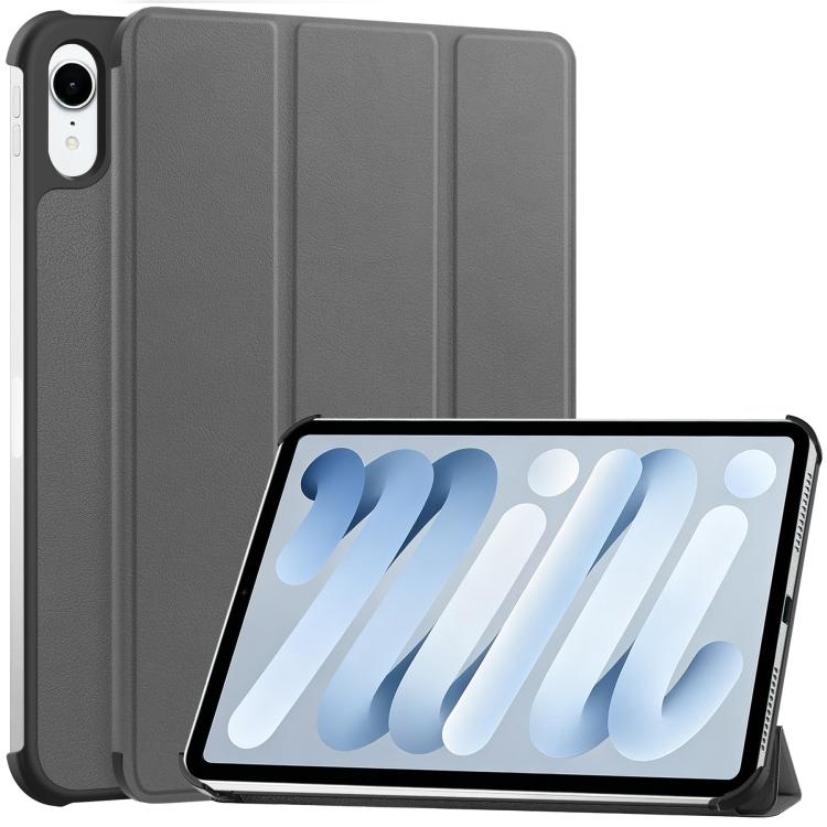 Custer Pure Color 3-Fold Holder Smart Leather Tablet Case, For iPad mini 8 2026, For iPad Air 13 2026 / 2025 / 2024, For iPad Pro 13 2025 / 2024