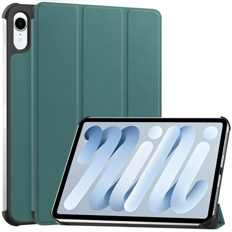 Custer Pure Color 3-Fold Holder Smart Leather Tablet Case, For iPad mini 8 2026, For iPad Air 13 2026 / 2025 / 2024, For iPad Pro 13 2025 / 2024