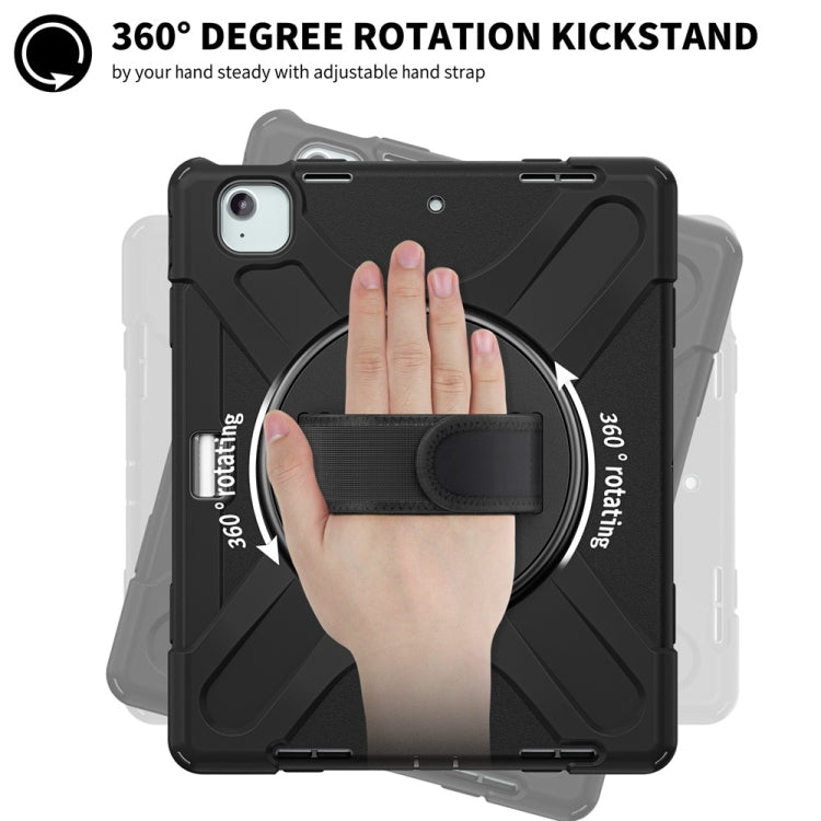 Rotatable Holder Silicone Hybrid PC Tablet Case with Shoulder Strap, For iPad Air 13 2026 / 2025 / 2024, For iPad Air 11 2026 / 2025 / 2024, For iPad Pro 13 2025 / 2024, For iPad Pro 11 2025 / 2024