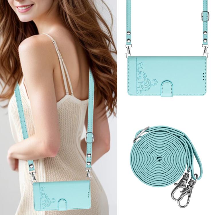 Cat Rat Embossed Pattern RFID Leather Phone Case with Lanyard, For OPPO Find X8 Ultra, For OPPO Reno13 F 5G Global / Reno13 F 4G, For OPPO A3x 5G Global, For OPPO Find X8, For OPPO A80 5G EU, For OPPO K12x 5G Global, For OPPO Reno12 F Global           ...