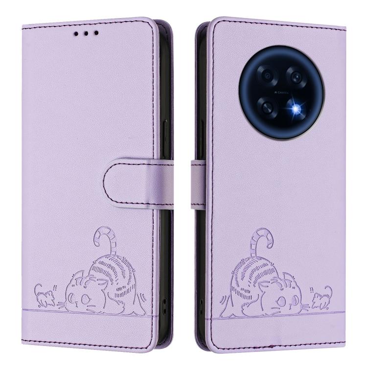 Cat Rat Embossed Pattern RFID Leather Phone Case with Lanyard, For OPPO Reno16 F / Reno16 FS 5G, For OPPO Reno16 / Reno16 Pro 5G Global, For OPPO Find X9s Pro 5G, For OPPO Find X9 Ultra, For OPPO A6s Pro 4G, For OPPO Find X9, For OPPO A6 GT 5G         ...