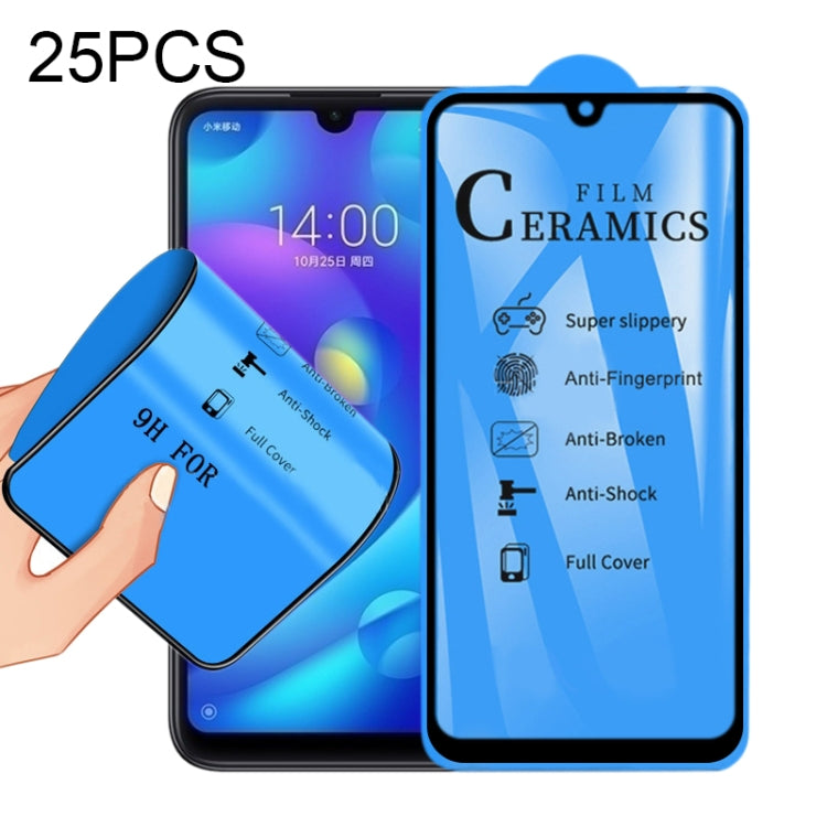 25 PCS 2.5D Full Glue Full Cover Ceramics Film, For Xiaomi Mi 9T, For Xiaomi Mi Play, For Xiaomi Redmi K30, For Xiaomi Redmi Note 8, For Xiaomi Redmi Note 8T, For Xiaomi Redmi Note 8 Pro, For Samsung Galaxy A01, For Samsung Galaxy A21                  ...