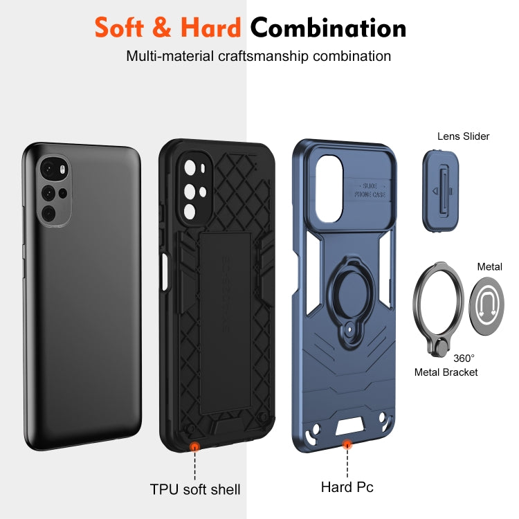 Camshield Ring Holder Phone Case, For Motorola Moto G22