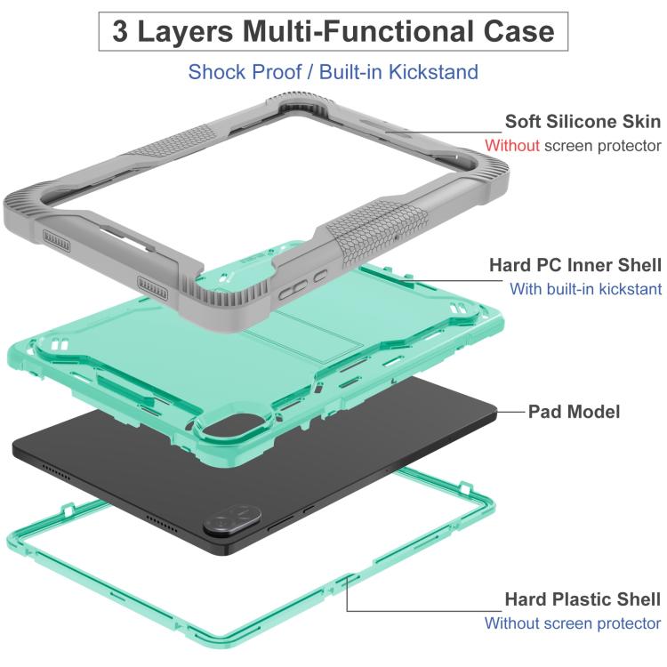 Shockproof Silicone Hybrid PC Tablet Case with Holder, For Honor Pad X8b / X8a, For Honor Pad X7 8.7 2025, For Honor Pad 10, For Honor Pad X9a, For Honor Pad X9 / X8 Pro