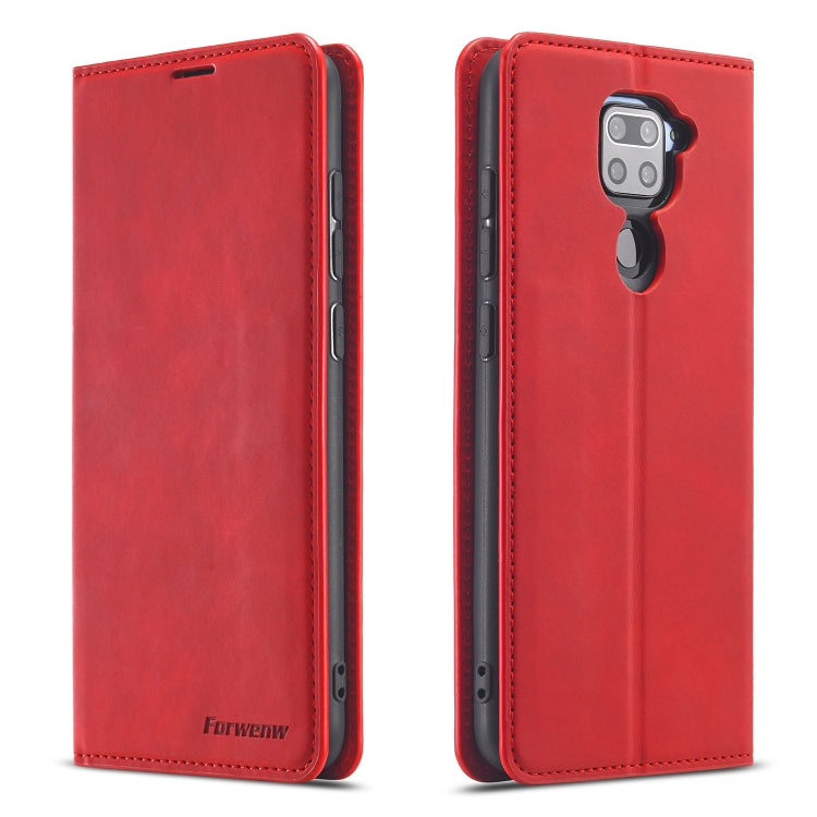 Forwenw Dream Series Oil Edge Strong Magnetism Horizontal Flip Leather Case with Holder & Card Slots & Wallet & Photo Frame, For Samsung Galaxy A21s, For Samsung Galaxy Note20, For Samsung Galaxy Note20 Ultra, For Xiaomi Redmi Note 9