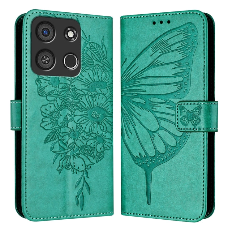 Embossed Butterfly Leather Phone Case, For itel RS4 S666LN, For itel S24, For Itel P55+, For Itel P55 4G, For Itel A05s, For Itel A70