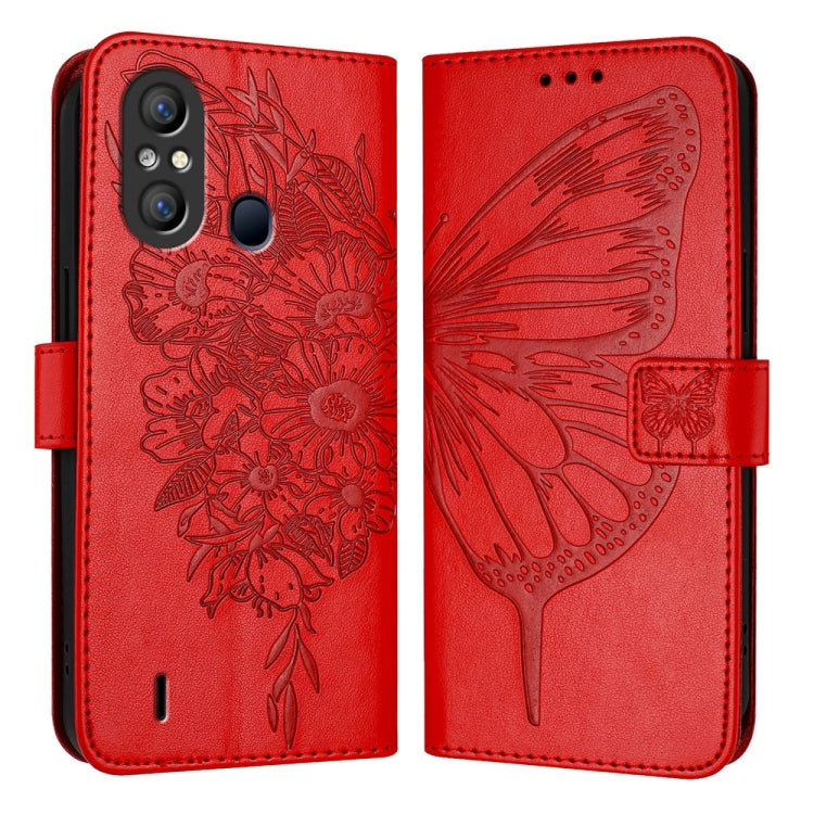 Embossed Butterfly Leather Phone Case, For Itel A60 / A60s, For Itel S23+, For Itel S23, For Itel S18 / Vision 5, For Itel P40, For Itel A58 / A49