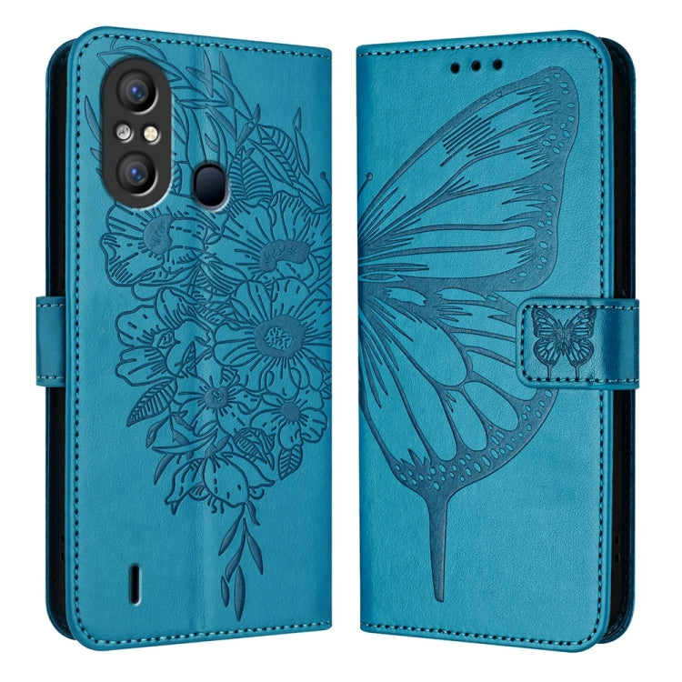 Embossed Butterfly Leather Phone Case, For Itel A60 / A60s, For Itel S23+, For Itel S23, For Itel S18 / Vision 5, For Itel P40, For Itel A58 / A49