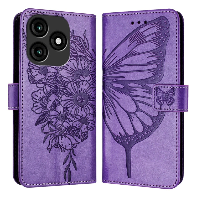 Embossed Butterfly Leather Phone Case, For itel RS4 S666LN, For itel S24, For Itel P55+, For Itel P55 4G, For Itel A05s, For Itel A70