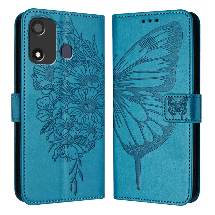 Embossed Butterfly Leather Phone Case, For Itel P17 / A27, For itel A48