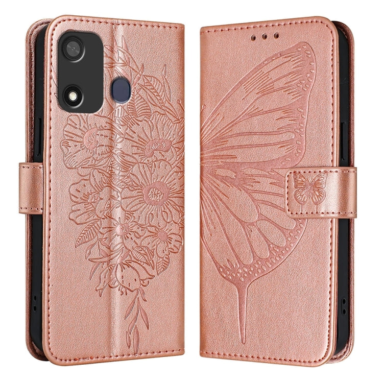 Embossed Butterfly Leather Phone Case, For Itel P17 / A27, For itel A48