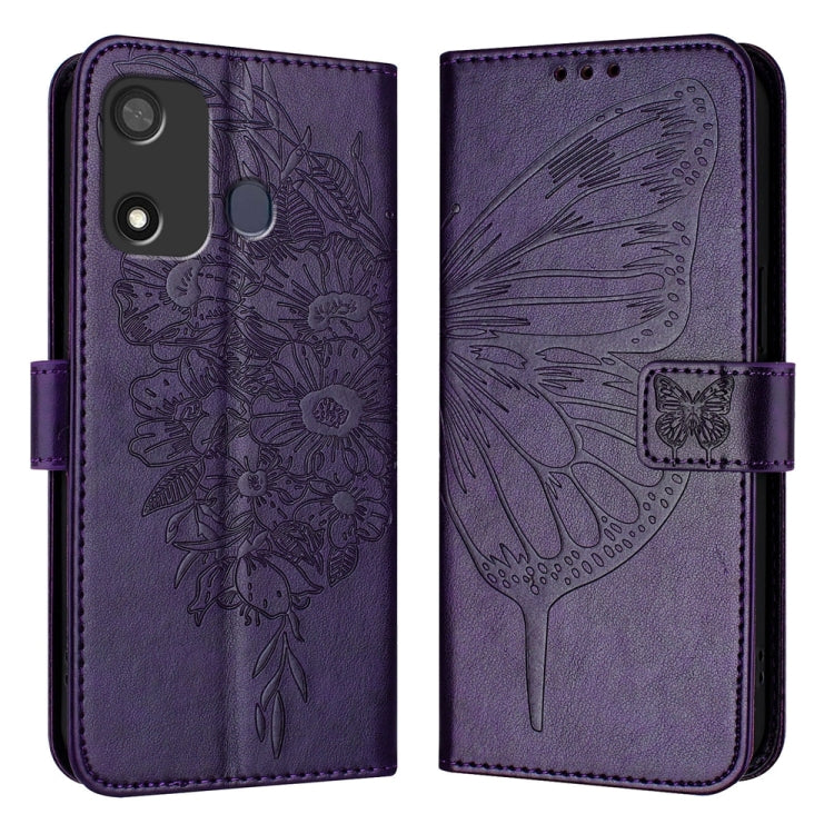 Embossed Butterfly Leather Phone Case, For Itel P17 / A27, For itel A48