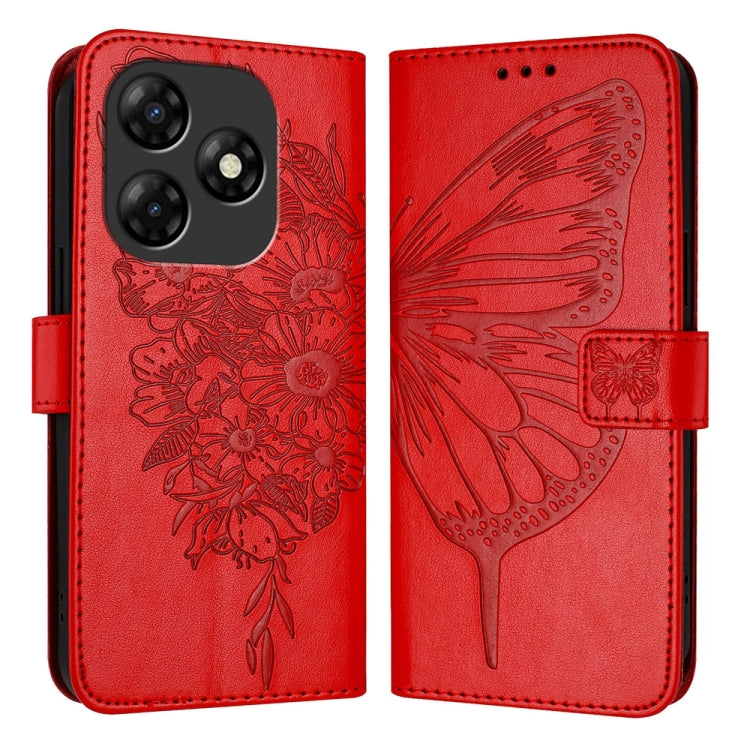 Embossed Butterfly Leather Phone Case, For itel RS4 S666LN, For itel S24, For Itel P55+, For Itel P55 4G, For Itel A05s, For Itel A70
