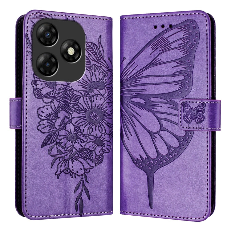 Embossed Butterfly Leather Phone Case, For itel RS4 S666LN, For itel S24, For Itel P55+, For Itel P55 4G, For Itel A05s, For Itel A70