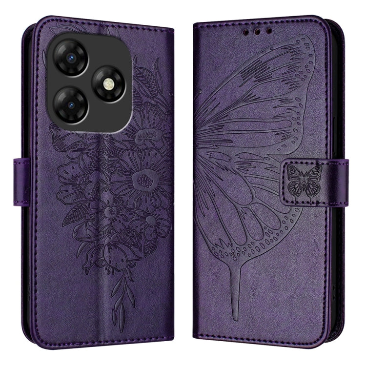 Embossed Butterfly Leather Phone Case, For itel RS4 S666LN, For itel S24, For Itel P55+, For Itel P55 4G, For Itel A05s, For Itel A70