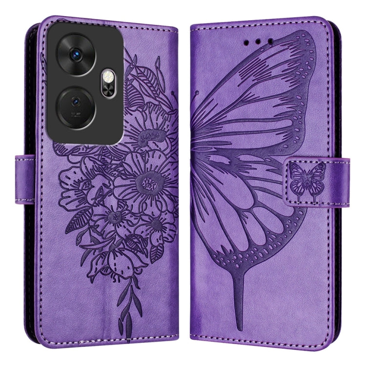 Embossed Butterfly Leather Phone Case, For itel RS4 S666LN, For itel S24, For Itel P55+, For Itel P55 4G, For Itel A05s, For Itel A70