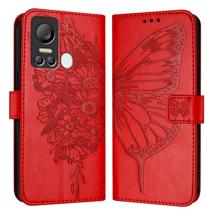 Embossed Butterfly Leather Phone Case, For Itel A60 / A60s, For Itel S23+, For Itel S23, For Itel S18 / Vision 5, For Itel P40, For Itel A58 / A49
