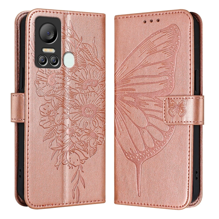 Embossed Butterfly Leather Phone Case, For Itel A60 / A60s, For Itel S23+, For Itel S23, For Itel S18 / Vision 5, For Itel P40, For Itel A58 / A49