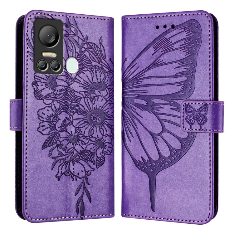 Embossed Butterfly Leather Phone Case, For Itel A60 / A60s, For Itel S23+, For Itel S23, For Itel S18 / Vision 5, For Itel P40, For Itel A58 / A49