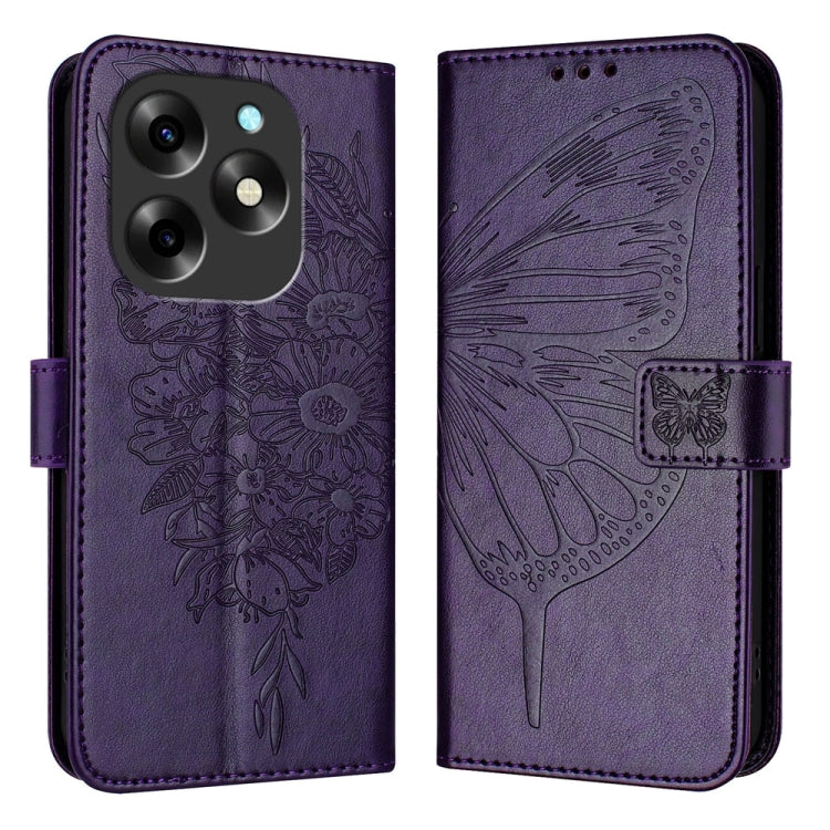 Embossed Butterfly Leather Phone Case, For Itel A60 / A60s, For Itel S23+, For Itel S23, For Itel S18 / Vision 5, For Itel P40, For Itel A58 / A49