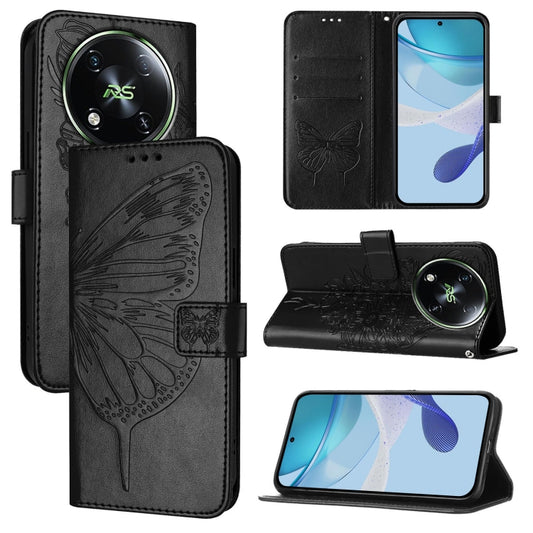 Embossed Butterfly Leather Phone Case, For itel RS4 S666LN, For itel S24, For Itel P55+, For Itel P55 4G, For Itel A05s, For Itel A70