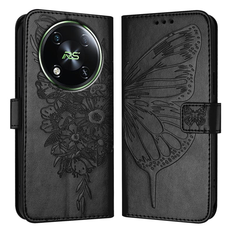 Embossed Butterfly Leather Phone Case, For itel RS4 S666LN, For itel S24, For Itel P55+, For Itel P55 4G, For Itel A05s, For Itel A70