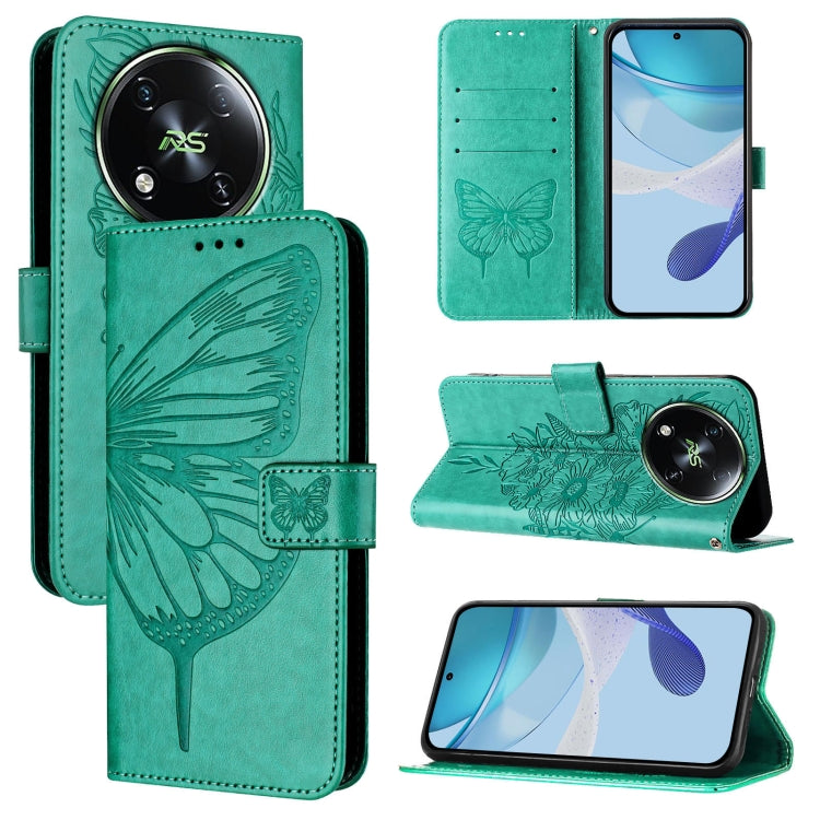 Embossed Butterfly Leather Phone Case, For itel RS4 S666LN, For itel S24, For Itel P55+, For Itel P55 4G, For Itel A05s, For Itel A70
