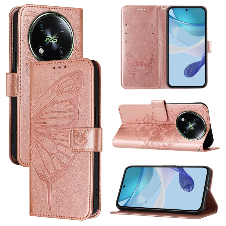 Embossed Butterfly Leather Phone Case, For itel RS4 S666LN, For itel S24, For Itel P55+, For Itel P55 4G, For Itel A05s, For Itel A70
