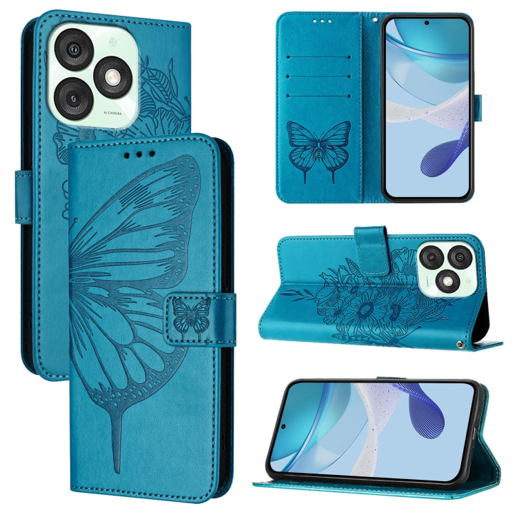Embossed Butterfly Leather Phone Case, For itel A200 / A200+ 4G Global, For itel A95 5G, For itel A90 4G, For itel City 100, For itel A50, For Itel P55 5G